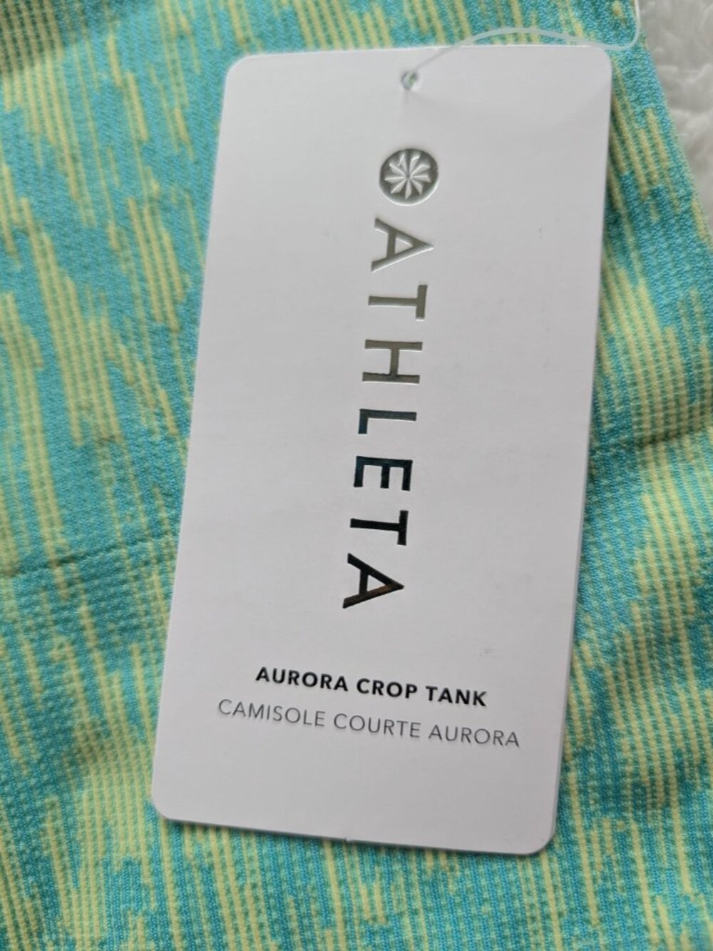 New With Tags! Athleta Aurora Crop Tank Women's Size XS - Picture 2 of 5